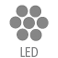 • LED lighting spotlights (2.1W - 3000K).