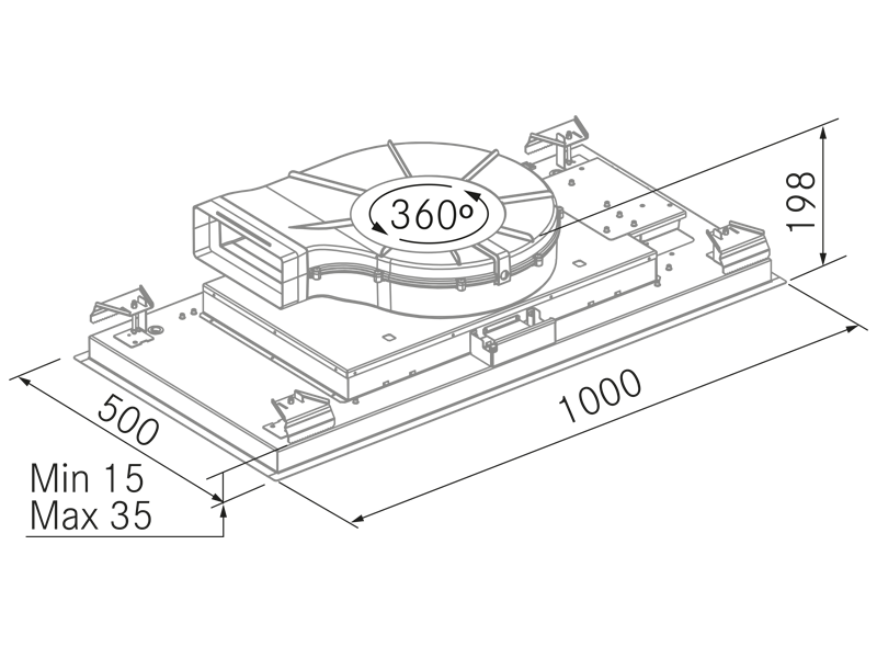 Range Hoods - Moon 360 - Technical design