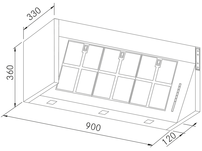 Range Hoods - Integratta S - Technical design