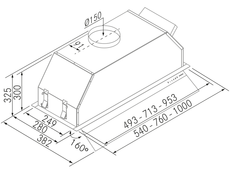 Range Hoods - Feel S - Technical design