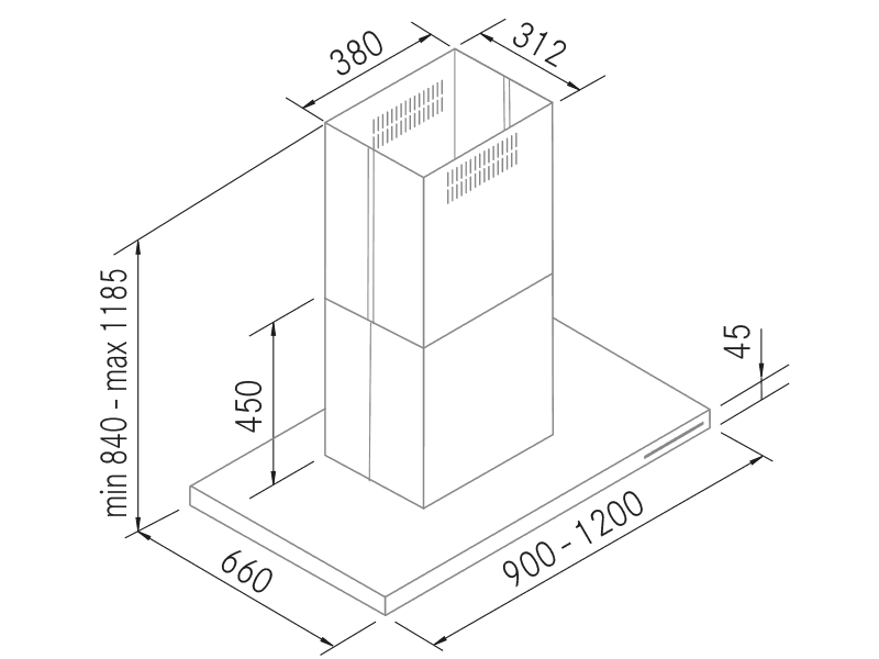 Range Hoods - Fine S - Technical design