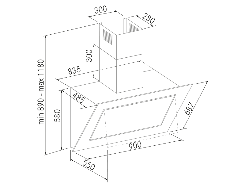 Range Hoods - Quasar - Technical design