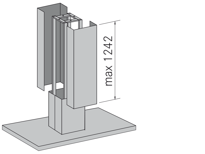 Range Hoods - Tubos decorativos especiales Islas - Technical design