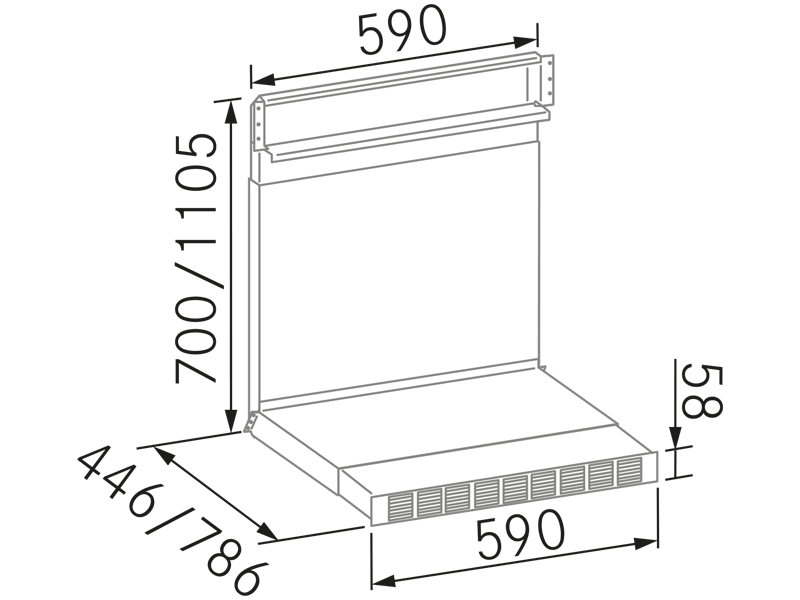 Range Hoods - Cajones - R - Helsa - Technical design