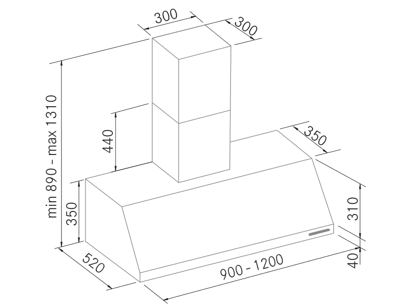 Range Hoods - Keops - Technical design