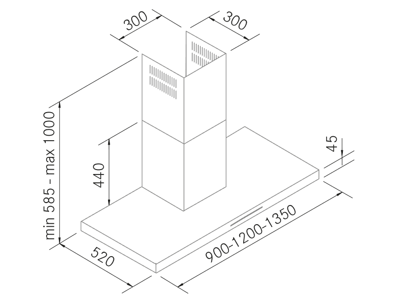 Range Hoods - Mercury - Technical design