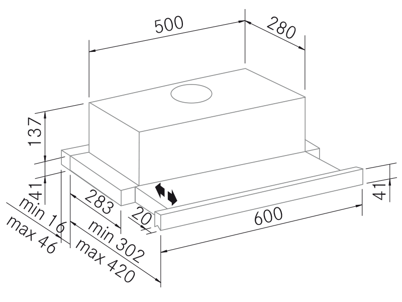 Range Hoods - E209 - Technical design