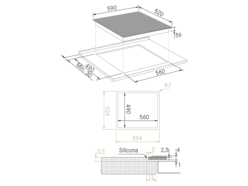 Hobs - H-Connect 604 Slider Bridge - Technical design