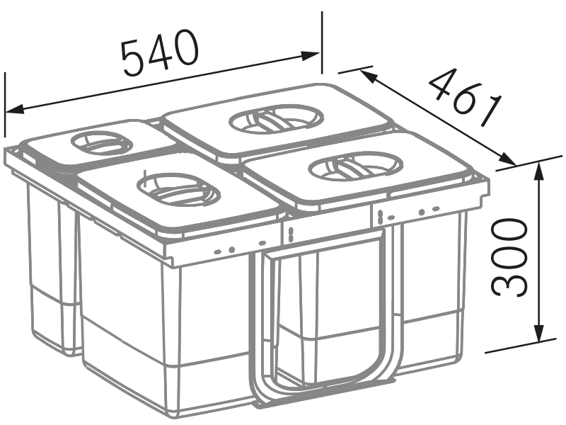 Sinks - Contenedores M-60 - Technical design