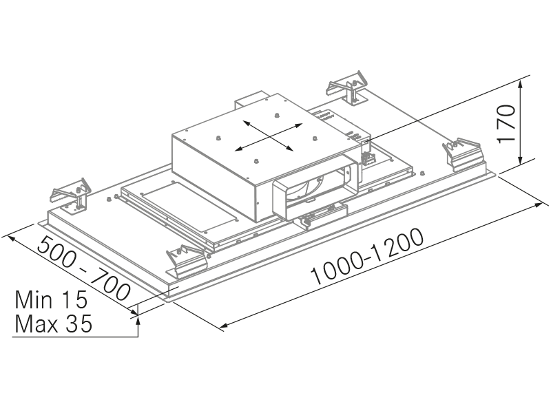 Range Hoods - TR10 Slim - Technical design